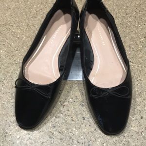 Zara Trafaluc Patent And Suede flats 8 1/2